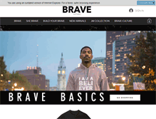 Tablet Screenshot of braveapparel.com